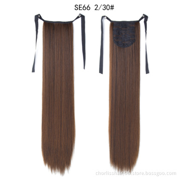 Hot Sale Product Wholesale Price Chorliss 22 Inch Detachable Ponytails Hairpiece With Wrap Around Afro Ponytail Hair Extensions